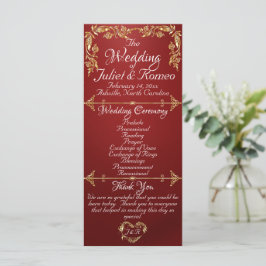 Programa Script Elegante e Folhas Douradas - Casamento Ruby