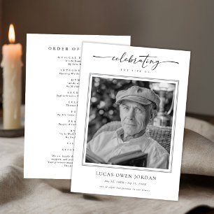 Programa Script Funeral Memorial Order Service Cheap