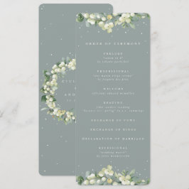 Programa Seafoam Green Snowberry+Eucalyptus Casamento no in
