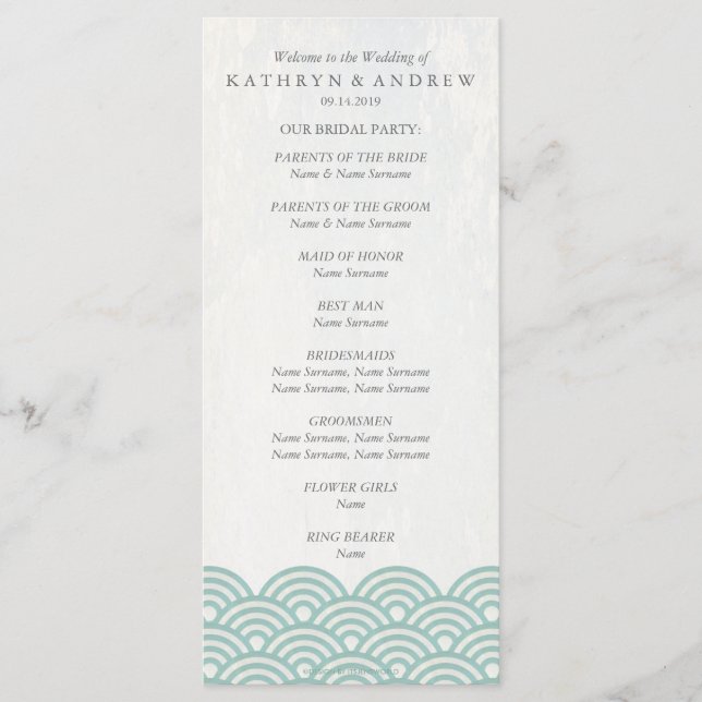 Programa Seigaiha Waves Japonês/Ordem de Serviço (Frente)