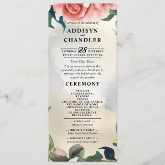 Programa Serene Garden Wreath: Pastel Floral Elegance