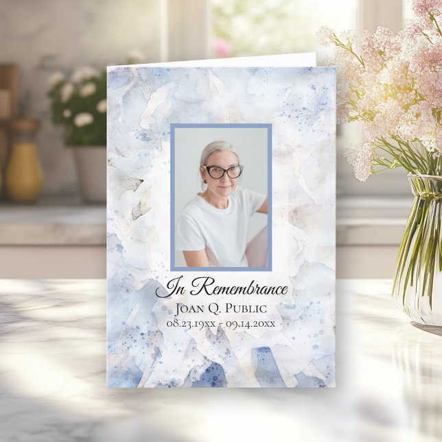 Programa Serviço Funeral Floral de Carnação de Tonalidade A (Criador carregado)