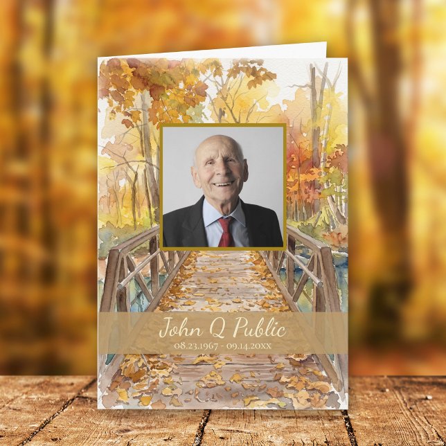 Programa Serviço Funerário Ponte de Outono Dobrado (Criador carregado)