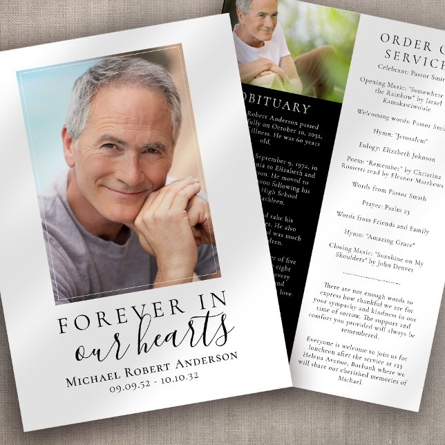 Programa Serviço Memorial de Fotografias Minimalista (Criador carregado)