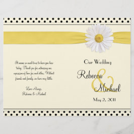 Programa Shasta Daisy de Casamento de Bolinhas