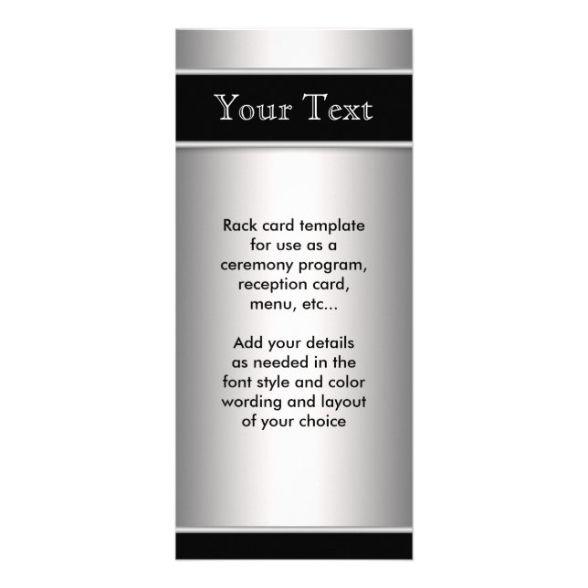 Programa Silver and Black Menu (Frente)