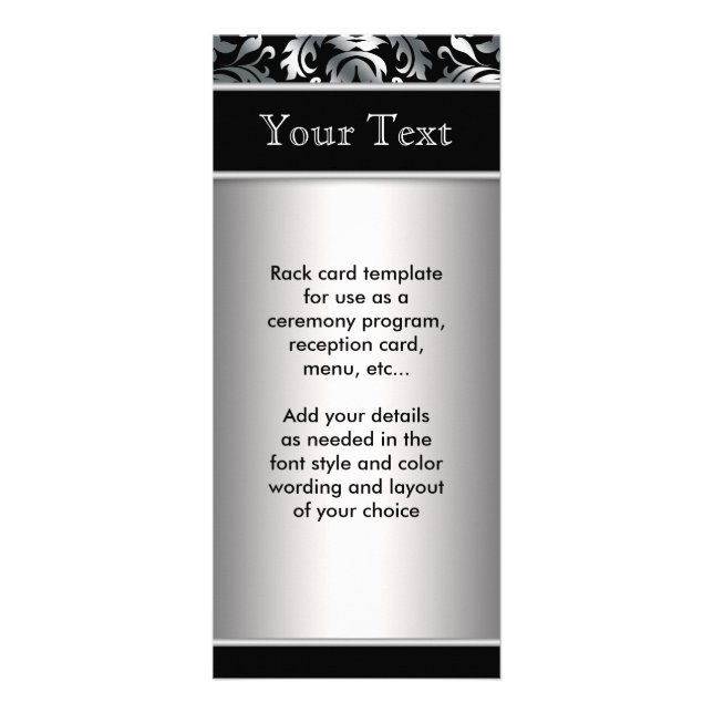 Programa Silver and Black Menu (Frente)