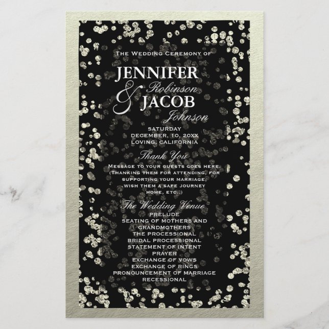 Programa | Silver Confetti (Frente)