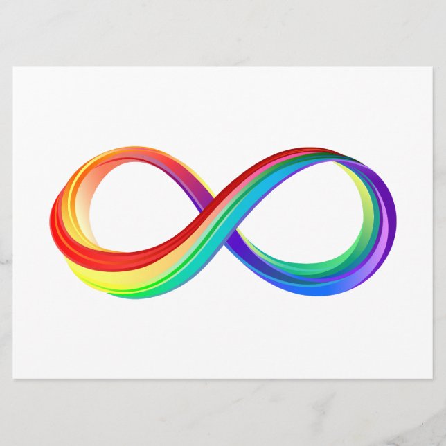 Programa Símbolo de Infinidade Arco-Íris em Camadas (Frente)