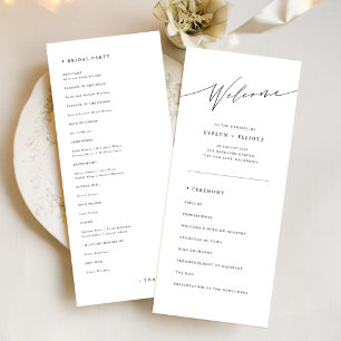 Programa Simples Cerimônia Católica de Casamento