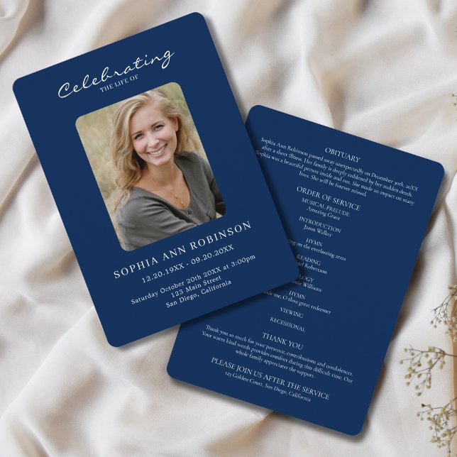 Programa Simples Foto Memorial Blue Ordem de Serviço (Criador carregado)