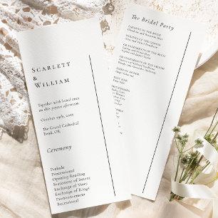 Programa Simples Moderno Mínimo de Casamento