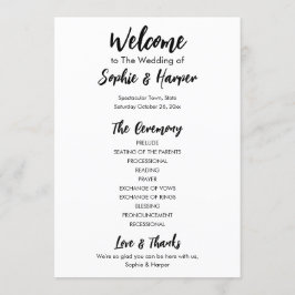 Programa Simples versátil, preto e branco casual moderno