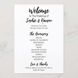 Programa Simples versátil, preto e branco casual moderno