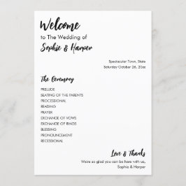 Programa Simples versátil, preto e branco casual moderno