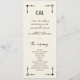 Programa Simples Whimsical Retro Manuscrito