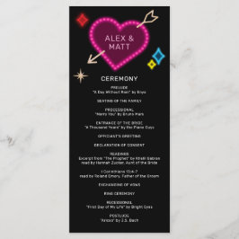 Programa Sinal de Letreiro Neon Las Vegas Casamento