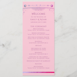 Programa Solo Rosa Celestial Púrpura Sol Lua Estrelas Casam