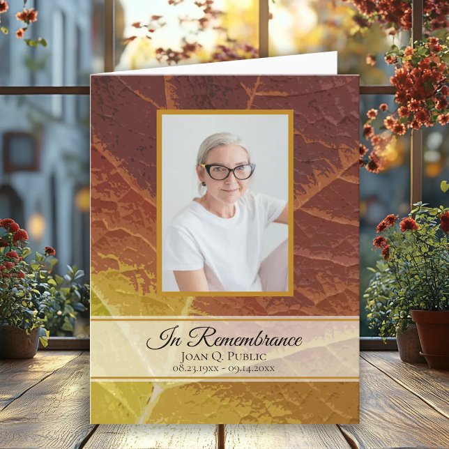 Programa Sombras do Serviço Funeral de outono dobradas (Criador carregado)