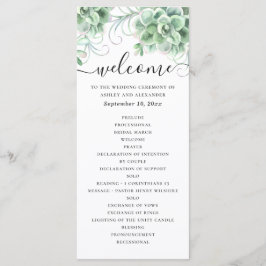 Programa Suculentas em aquarela. Casamento de cactus floral