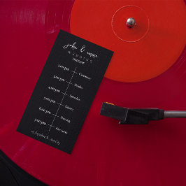 Programa Tema Elegante de Casamento Negro e Branco