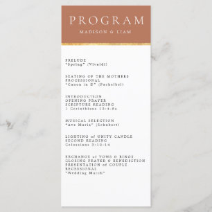 Programa Terrecota de Casamento de Folhas de Ouro