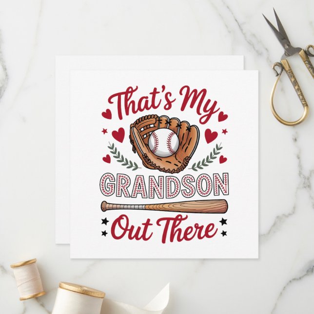 Programa That's My Grandson Out There Baseball Grandma  (Frente/Verso In Situ)