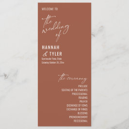 Programa Tipografia Contemporânea Elegante Terracotta