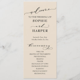 Programa Tipografia Simples, Creme Elegante