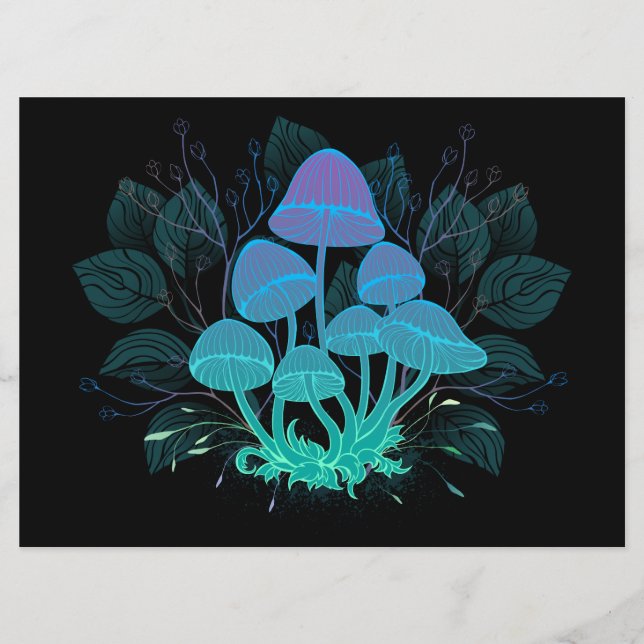 Programa Toadstools em arbustos (Frente)