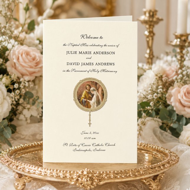 Programa Tradicional de Missa Latina de Casamento  (Criador carregado)
