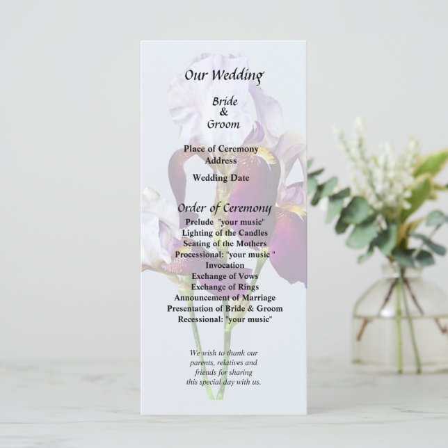 Programa Três Íris em Tons de Magenta (Em pé/Frente)