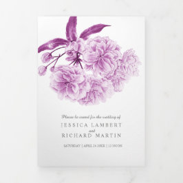 Programa Tri-Fold de floração de cereja roxa