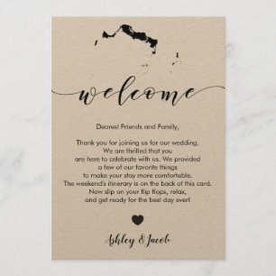 Programa Turks & Caicos WaItinerary - Carta de Boas-vindas