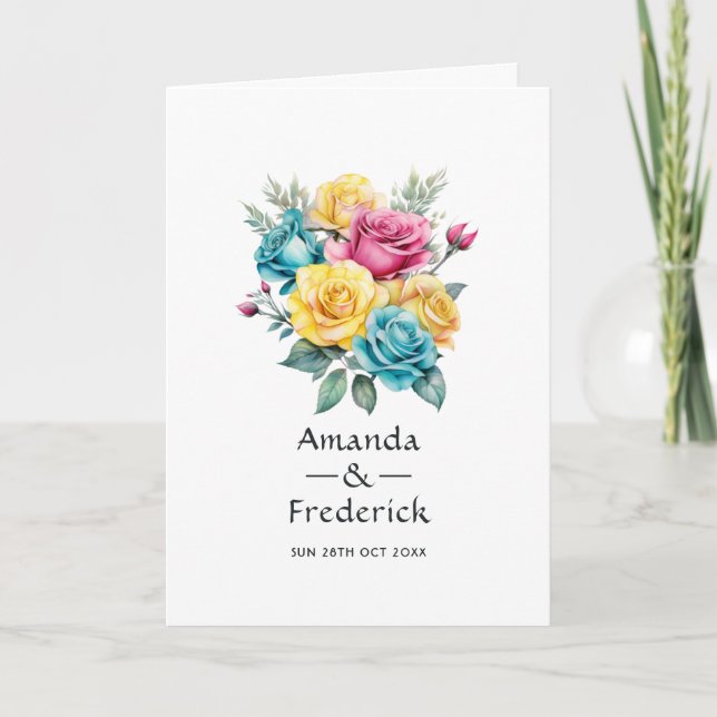 Programa Turquesa, Casamento Floral Amarelo-Rosa (Frente)