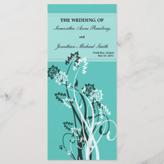 Programa Turquoise Floral Weding