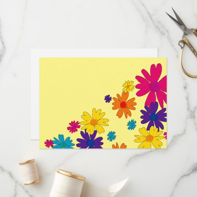 Programa Um leito floral de flores margaridas (Frente/Verso In Situ)