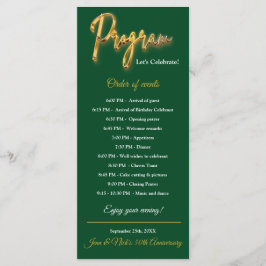 Programa Verde & Dourado 3d Textura Dourada Design