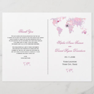 Programa Viagem de Casamento de Mapa Mundial de Aq