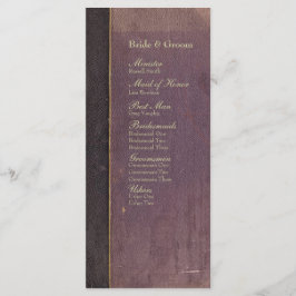 Programa Vintage Purple Book Weding Program