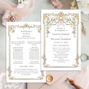 Programa Vitoriano de Cerimônia de Casamento de Gr