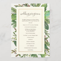 Watercolor Greenery e Woodsy Wedding