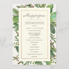 Programa Watercolor Greenery e Woodsy Wedding