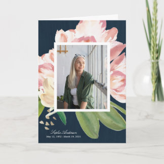 Programa Watercolor Tulips Photo Memorial