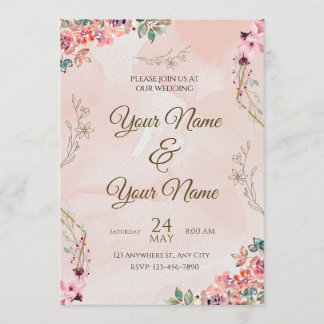 Programa Wedding Invitation Card