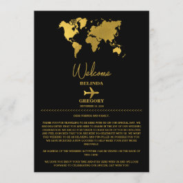 Programa Wedding Passport Sage Black Itinerary