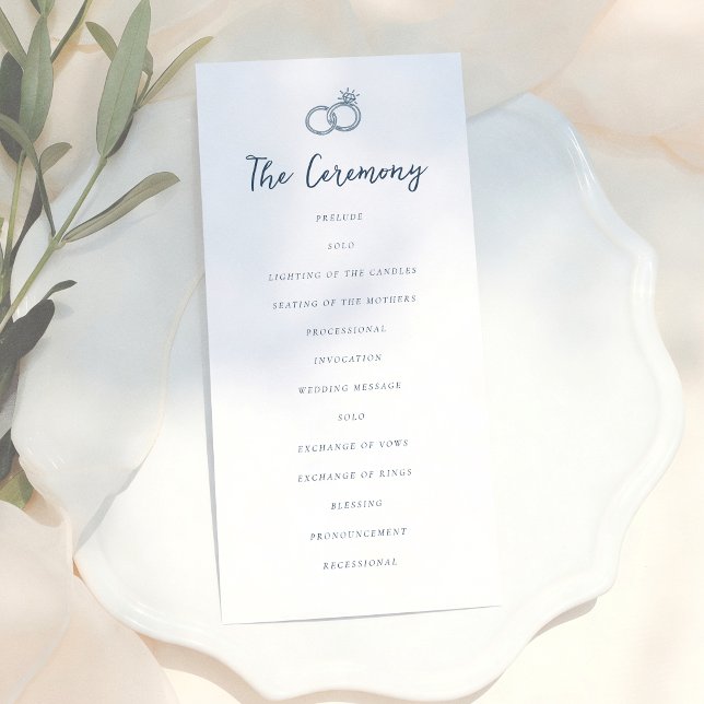 Programa Whimsical Doodle Retro Light Blue Wedding (Criador carregado)