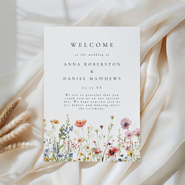 Programa Wildflower Wedding Program (Criador carregado)