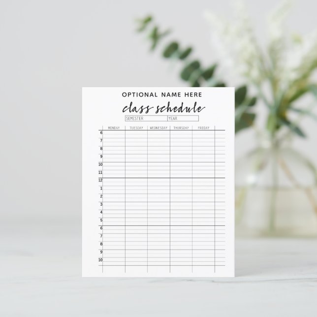 Programação de Classe para Semestre - preto e bran (Em pé/Frente)