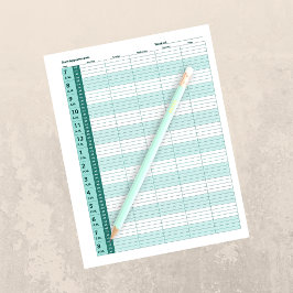 Programação de Compromisso Diário | Mint Green